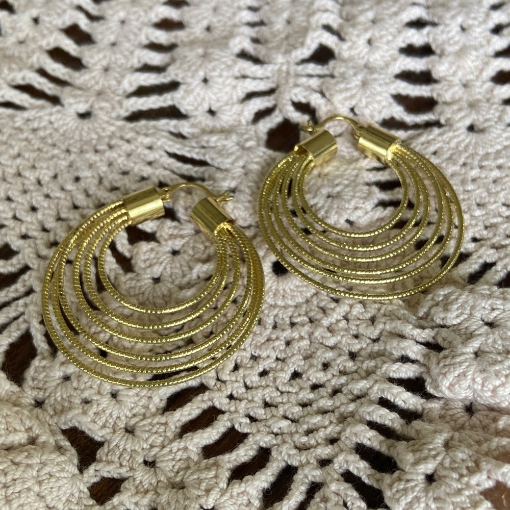 Elegant Gold Hoop Earrings